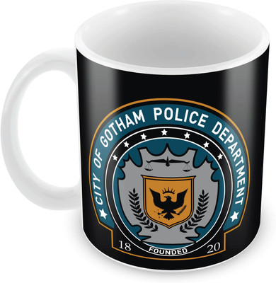 Posterboy Batman - Gotham Police (Officially Licensed) Ceramic Mug(350 ml), Multicolor