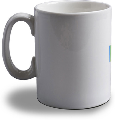 

Artifa Colorful Barcode Porcelain, Ceramic Mug(350 ml), Multicolor