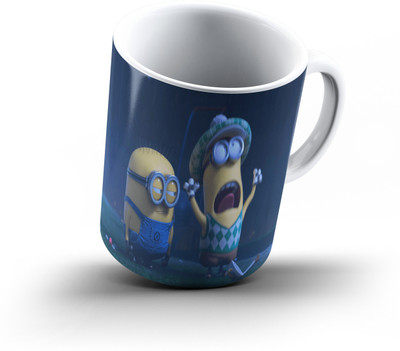 

Ucard Despicable Me Minions987 Bone China, Ceramic, Porcelain Mug(325 ml), Multicolor