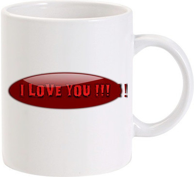 Lolprint 02 I Love You Ceramic Coffee Mug(325 ml)