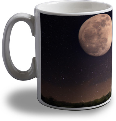 

Artifa Big Moon Shining Porcelain, Ceramic Mug(350 ml), Multicolor