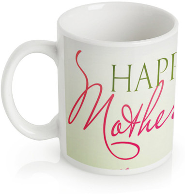 60% OFF on StyBuzz White Happy Mothers Day Porcelain Coffee Mug(300 ml)