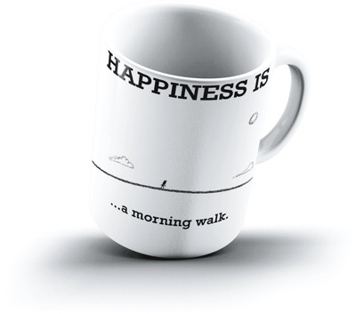 

Ucard Happiness Is1124 Bone China, Ceramic, Porcelain Mug(325 ml)