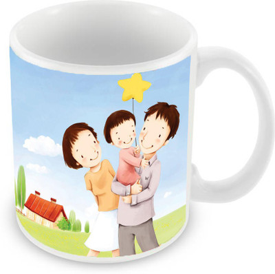 

Sleep Nature's SN-MG-1646 Ceramic Mug(350 ml), Multicolor