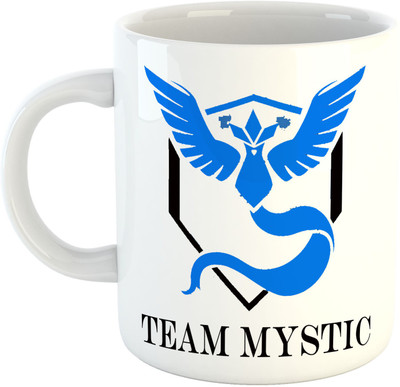 Deeher Gifts Pokemon Team mystic Ceramic Mug(330 ml), Multicolor