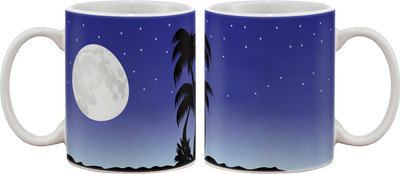 

Artifa Full Moon Night Porcelain, Ceramic Mug(350 ml), Multicolor