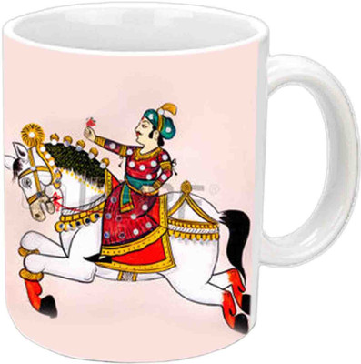 

Raj Laxmi Maharana Pratap White Ceramic Mug(350 ml)