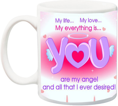 

ME&YOU Valentine's Day And Anniversary Gifts Ceramic Mug(325 ml), Multicolor