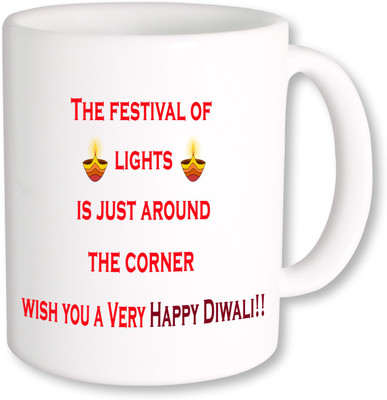 

PhotogiftsIndia Happy Diwali 027 Ceramic Mug(325 ml), Multicolor