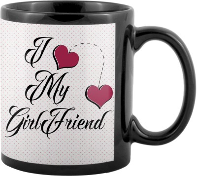 

SKY TRENDS World's Best Gifts For Valentine Girlfriend Boyfriend Friend Husband Wife Anniversary & Birthday Design Code 078 Ceramic Mug(325 ml), Black