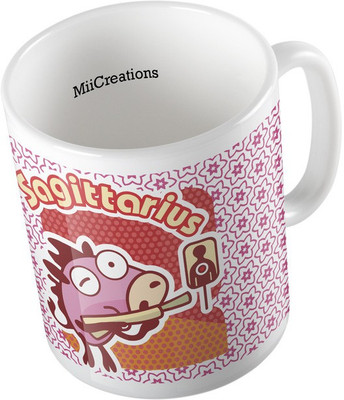 

MiiCreations Printed Zodiac Sign Sagittarius Ceramic Mug(325 ml), Multicolor