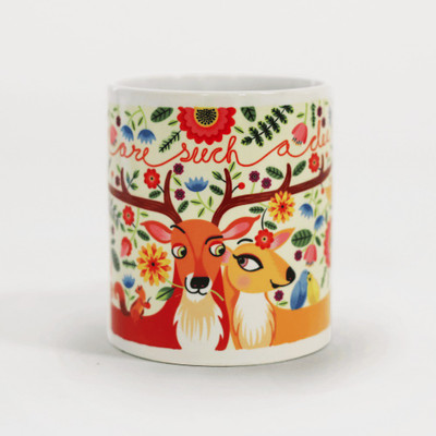 Chumbak Pyar Ceramic Mug(300 ml), Multicolor