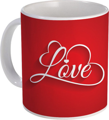 

SKY TRENDS Can't Help Falling in Love mug Best Gift for Valentine's Day, Her, Girlfriend,boy friend,husband, Wife,Birthday, Anniversary,Christmas or Any Holidays Design 091 Ceramic Mug(320 ml), Blue;white