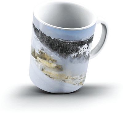 

Ucard Mammoth Hot Springs Yellowstone National Park Wyoming2461 Bone China, Ceramic, Porcelain Mug(325 ml), Multicolor