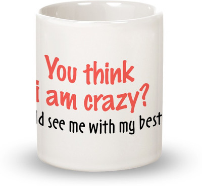 

Posterboy Friends - Crazy Ceramic Mug(350 ml), Multicolor