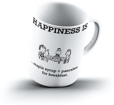 

Ucard Happiness Is2104 Bone China, Ceramic, Porcelain Mug(325 ml)