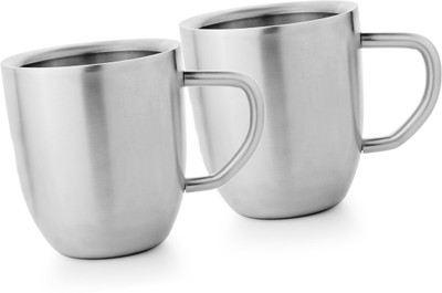 24% OFF on MOSAIC Cappccuino - Big Stainless Steel Coffee Mug(220 ml, Pack of 2) 24% OFF on MOSAIC Cappccuino - Big Stainless Steel Coffee Mug(220 ml, Pack of 2)