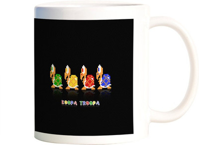 Rangeele Inkers Kroopa Troopa Mario Ceramic Mug(300 ml), Multicolor