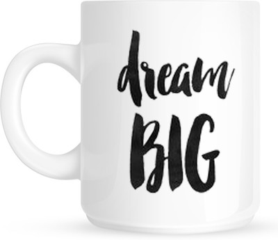

HuppmeGift Dream Big White Ceramic Mug(350 ml)
