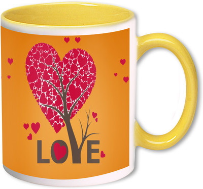 

Heyworlds love you valentine day gifts 0039 Ceramic Mug(325 ml), Multicolor