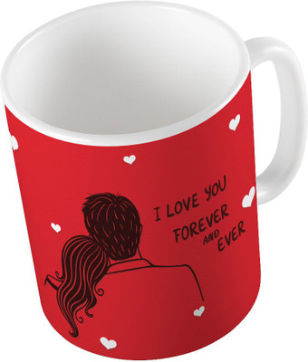 

Home India Red Designer Romantic Print Coffee 728 Ceramic Mug(300 ml)