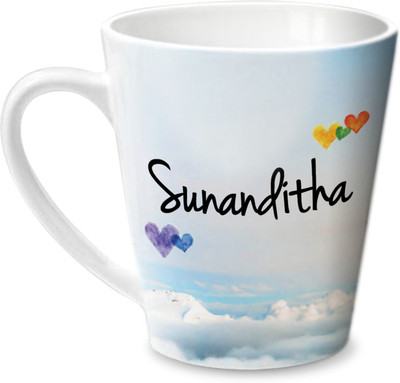 

Hot Muggs Simply Love You Sunanditha Conical Ceramic Mug(350 ml)