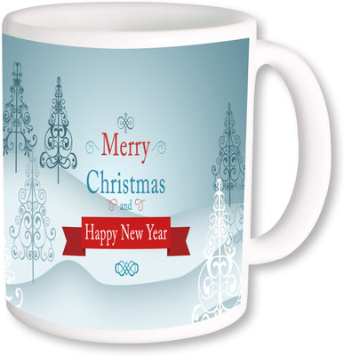

PhotogiftsIndia Awesome Merry Christmas Ceramic Mug(325 ml), Multicolor