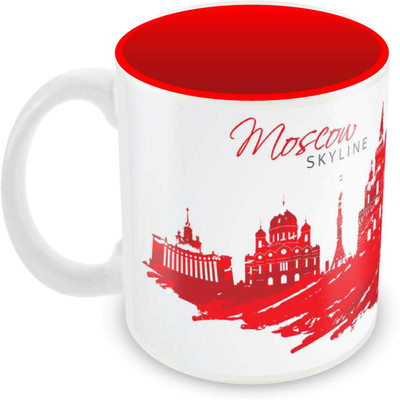 

Posterboy Moscow Skyline Ceramic Mug(350 ml), Multicolor