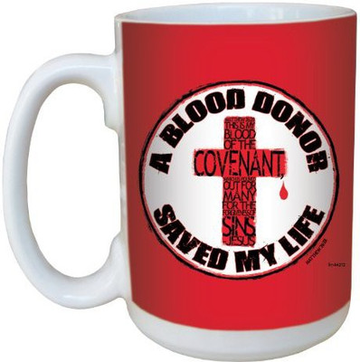 

Tree-Free Greetings Greetings lm44212 Blood Donor: Matthew 26-28 Ceramic with Full-Sized Handle, 15-Ounce Ceramic Mug(60 ml), Multicolor