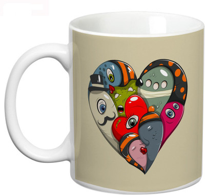

Prithish Abstract Design 20 Ceramic Mug(330 ml), Multicolor
