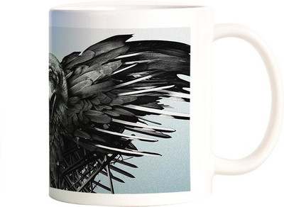 

Rangeele Inkers Game Of Thrones Crow Ceramic Mug(300 ml), Multicolor