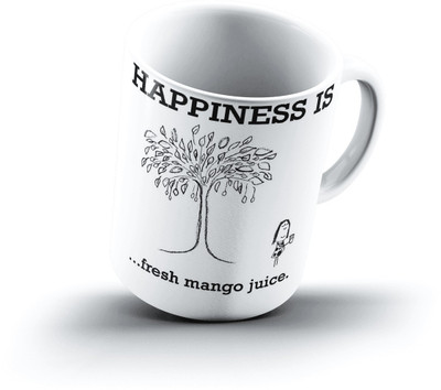 

Ucard Happiness Is2268 Bone China, Ceramic, Porcelain Mug(325 ml)
