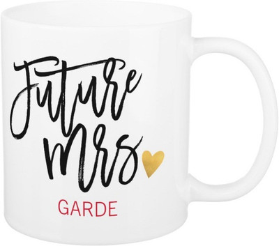 

Exoctic Silver Future Mrs.Garde Ceramic Mug(325 ml), Black;red