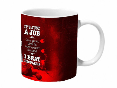 

Mooch Wale Md Ali Quotes Its A Job Ceramic Mug(325 ml), Multicolor