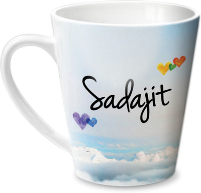 

Hot Muggs Simply Love You Sadajit Conical Ceramic Mug(350 ml)