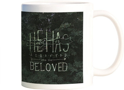 

Rangeele Inkers He Made Us Ceramic Mug(300 ml), Multicolor