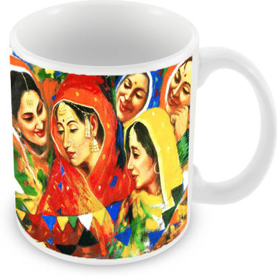 

Sleep Nature's SN-MG-03 Ceramic Mug(350 ml), Multicolor