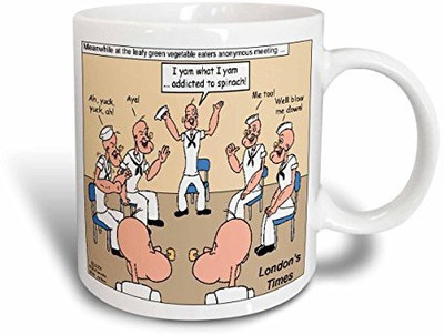 

3dRose Popeye Support Group Ceramic, 15 oz, White Ceramic Mug(60 ml), Multicolor