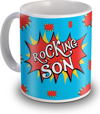 

SKY TRENDS Rocking Son Gifts For Birthday Ceramic Mug(350 ml), White