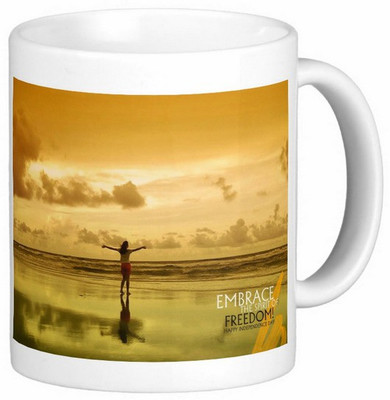 

Exoctic Silver INDEPENDENCE DAY 018 Ceramic Mug(300 ml), Multicolor