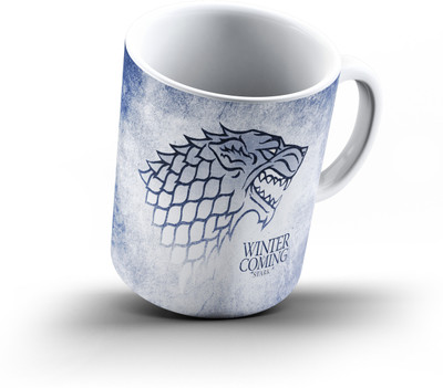 

Ucard Winter Is Coming378 Bone China, Ceramic, Porcelain Mug(325 ml), Multicolor