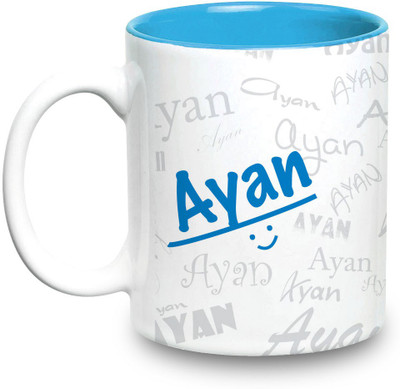 Hot Muggs Me Graffiti - Ayan Ceramic Mug(350 ml)
