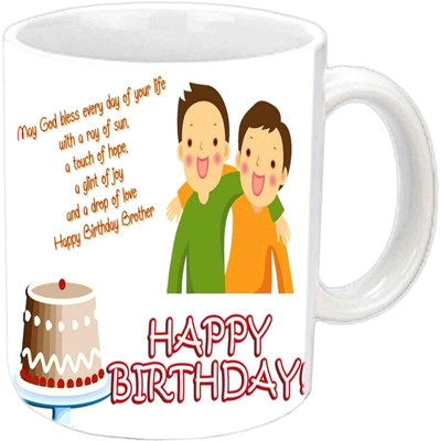 

Raj Laxmi friends forever white Ceramic Mug(350 ml)