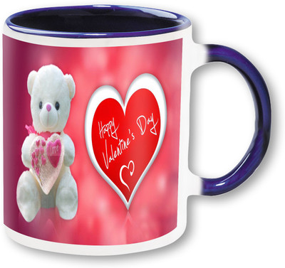 

PhotogiftsIndia happy valentine day with teddy.jpg Ceramic Mug(325 ml), Multicolor