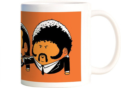 

Rangeele Inkers Pul Fiction Doodle Ceramic Mug(300 ml), Multicolor