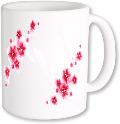 

Heyworlds gifts for flower design 11 Ceramic Mug(325 ml), Multicolor