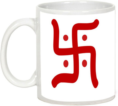 AllUPrints Gifts For Deepawali - Shubh Diwali Ceramic Mug(325 ml), White