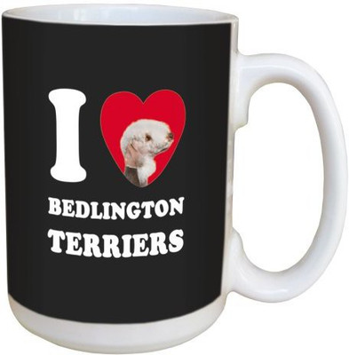 

Tree Free Free Greetings LM45007 I Heart Bedlington Terriers Ceramic with Full-Sized Handle, 15-Ounce Ceramic Mug(60 ml), Multicolor