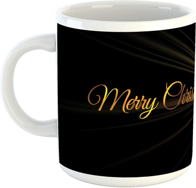 

Deeher Gifts Merry Christmas Design8 Ceramic Mug(330 ml), Multicolor