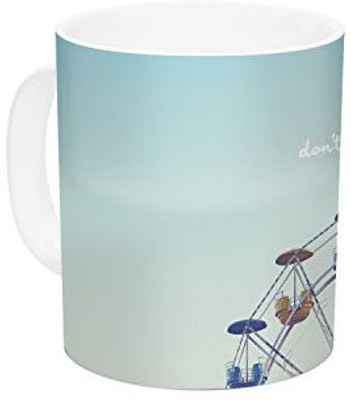 

Kess InHouse InHouse Libertad Leal Don't Stop Believing Ferris Wheel Ceramic Coffee, 11 oz, Multicolor Ceramic Mug(60 ml)
